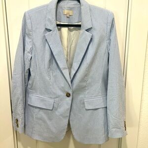 Loft seersucker blazer